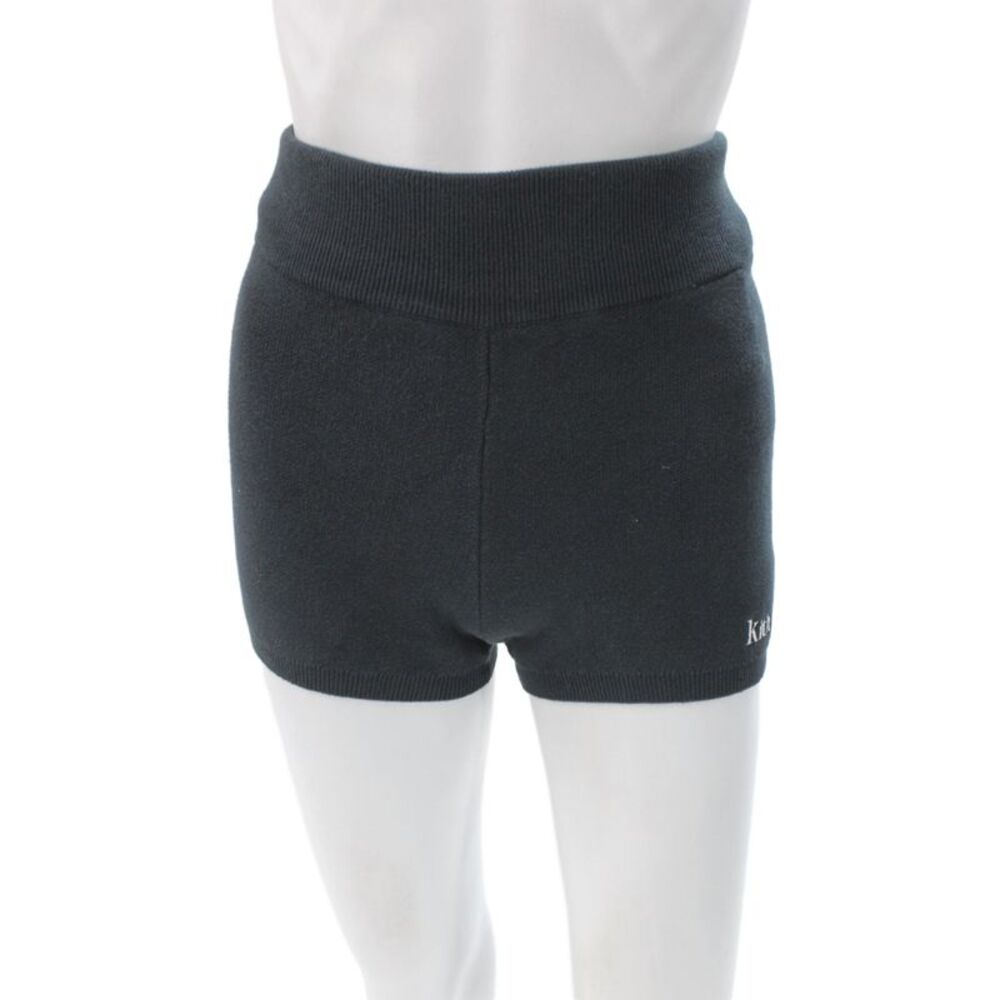 Kith Unisex Sweat Shorts Black 100% Cotton Designer Size XS